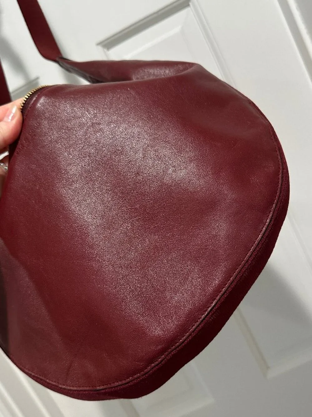 RAG & BONE RISER CROSSBODY BAG BURGUNDY